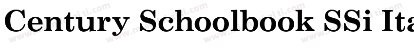 Century Schoolbook SSi Italic字体转换